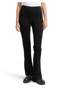 Treggings Tom Tailor, Damen, Gr. 46, L&auml;nge 32, deep schwarz, Web, Obermaterial: 54% Polyester, 38% Viskose, 8% Elasthan, unifarben, skinny fit lang, Hosen Treggings, mit Ziern&auml;hten