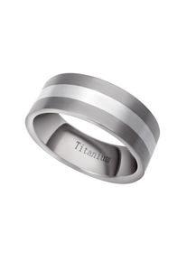 Partnerring Firetti "Schmuck Geschenk "LIEBE" Titan" Gr. 17, silber (titanfarben, silberfarben), Fingerringe, Damen, 17, ohne Zirkonia, Silber 925 (Sterlingsilber) Titan, 7,5mm, Silber 925 (Sterlingsilber), Titan, Partnerring, mit oder ohne Zirkonia (synth.)