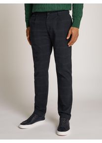 Chinohose Tommy Hilfiger "DENTON 1 PLT POW CHECK", Herren, Gr. 38, L&auml;nge 32, blau (desert sky), Web, Obermaterial: 99% Baumwolle, 1% Elasthan, kariert, slim fit lang, Hosen Chinohose, mit Karomuster