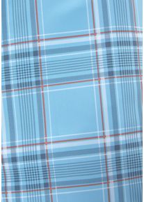 H.I.S. Badeshorts H.I.S "Karo", Herren, Gr. L (52), Lang, blau (hellblau (langgr&ouml;&szlig;e)), Microfaser, Microfaser, Polyester, kariert, Badehosen Badeshorts, mit kontrastfarbiger Kordel