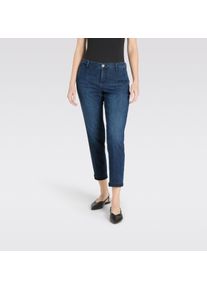 Slim-fit-Jeans MAC "CHINO turn up", Damen, Gr. 44, N-Gr, schwarz basic wash, Denim/Jeans, Obermaterial: 98% Baumwolle, 2% Elasthan, unifarben, slim fit kn&ouml;chelfrei, Jeans Slim-fit-Jeans, im Five-Pocket Style, Topseller