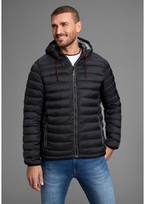 Steppjacke Polarino, Herren, Gr. 52, schwarz, Obermaterial: 100% Polyamid. Futter: 100% Polyamid. Wattierung: 100% Polyester, eingefasste Kante, Jacken Steppjacke, Atmungsaktiv, winddicht, wasserabweisend