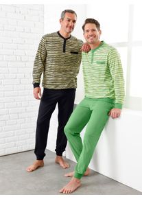 w&auml;schepur Schlafanzug W&Auml;SCHEPUR, Herren, Gr. 44/46, bunt (apfel, pistazie, bedruckt, schwarz, zitrone, bedruckt), 100% Baumwolle, Homewear-Sets Schlafanzug