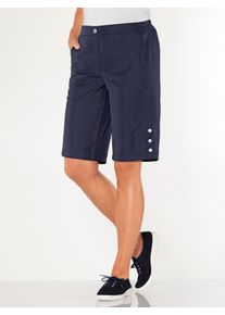 Bermudas Classic Basics, Damen, Gr. 46, Normalgr&ouml;&szlig;en, marine, 100% Polyester, unifarben, kurz, Hosen Bermudas