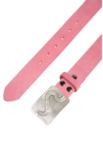 Lederg&uuml;rtel RETTUNGSRING G&Uuml;RTEL, Damen, Gr. 90, pink, Leder, unifarben, G&uuml;rtel Lederg&uuml;rtel, mit austauschbarer Schlie&szlig;e &raquo;Pfad mit Swarovski-Kristallen&laquo;