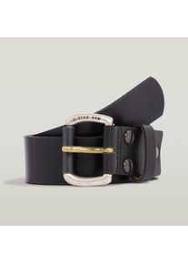 G-Star Raw Lederg&uuml;rtel G-STAR "Dast belt", Herren, Gr. 100, schwarz, Leder, G&uuml;rtel Lederg&uuml;rtel, mit Nieten verst&auml;rkt