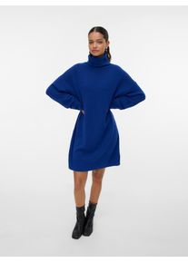 V&eacute;ro Moda Strickkleid VERO MODA "VMAQUARIUS LS ROLLNECK SHORT DRESS BF", Damen, Gr. S, N-Gr, surf the web detail:with melange, Strick, Obermaterial: 65% Polyester, 13% Nylon, 13% Polyacryl, 6% Wolle, 3% Elasthan, meliert, regular fit kurz, Rippstrickb&uuml;ndchen, Kleider Strickkleid