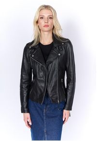 Lederjacke Freaky Nation "Biker Princess", Damen, Gr. XXXL(46), schwarz, Oberstoff: 100% Leder; Futter: 100% Baumwolle, figurbetont, Jacken Lederjacke