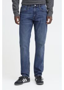 Regular-fit-Jeans Blend "BHTWISTER PP NOOS", Damen, Gr. 32, L&auml;nge 34, blau (denim middle blau), Denim/Jeans, Obermaterial: 98% Baumwolle, 2% Elasthan, Abriebeffekte, regular fit kn&ouml;chellang, Jeans Regular-fit-Jeans