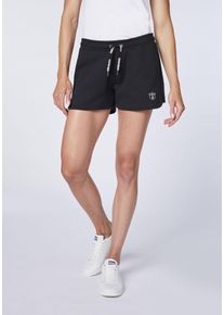 Sweatshorts Chiemsee, Damen, Gr. L (40), Normalgr&ouml;&szlig;en, deep schwarz, 60% Baumwolle, 40% Polyester, Hosen Sweatshorts