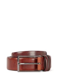 Lederg&uuml;rtel BOSS "Carmello", Herren, Gr. 95, braun (medium braun), Leder, unifarben, G&uuml;rtel Lederg&uuml;rtel, aus gegerbtem Leder mit HUGO BOSS Logo-Pr&auml;gung auf Metallschliesse