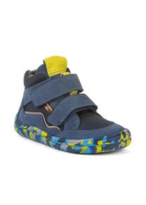 Barfu&szlig;schuh froddo "BAREFOOT TEX FUN AUTUMN", M&auml;dchen, Gr. 23, bunt (blau, bunt), Textil, Veloursleder, Schuhe Barfu&szlig;schuh, Boots, Sneaker, Trekkingschuh mit TEX-Membrane
