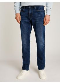Straight-Jeans Tommy Hilfiger "CORE DENTON", Herren, Gr. 33, L&auml;nge 34, blau (dunkelblau), Denim/Jeans, Obermaterial: 94% Baumwolle, 4% Elastomultiester, 2% Elasthan, straight fit, Jeans Straight-Jeans