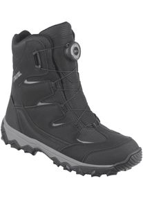 Stiefel Meindl "Meindl Edmonton GTX Boa schwarz", Herren, Gr. 45, schwarz, Mesh, Veloursleder, unifarben, Schuhe Stiefel, Boa-Verschluss, warm & wasserdicht