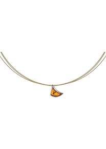 Kette mit Anh&auml;nger OSTSEE-SCHMUCK "- Gleiter-Alea - Gold 333/000 - Bernstein" Gr. 42, gold (gold 333, goldfarben, gelb), Halsketten, Damen, 42, Gelbgold 333, Kette mit Anh&auml;nger