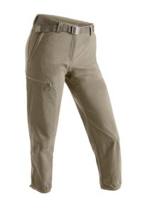 Funktionshose Maier Sports "Lulaka 7/8", Damen, Gr. 46, Normalgr&ouml;&szlig;en, beige (dunkelbeige), 90% Polyamid, 10% Elasthan, Hosen Funktionshose, Damen Wanderhose, atmungsaktive und elastische Outdoor-Hose