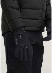 Fahrradhandschuhe Jack Wolfskin "REFL WINTER GLOVE", Herren, Gr. XL, schwarz, Materialmix, Handschuhe Fahrradhandschuhe