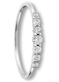 Goldring ONE ELEMENT "Zirkonia Ring aus 333 Wei&szlig;gold" Gr. 54, silber, Fingerringe, Damen, 54,mit Zirkonia, Wei&szlig;gold 333, Goldring