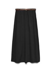 V&eacute;ro Moda Maxirock VERO MODA "VMLUNA ANKLE SKIRT JRS NOOS", Damen, Gr. XS, schwarz, Jersey, Obermaterial: 50% Baumwolle, 50% Polyester, unifarben, kn&ouml;chellang, R&ouml;cke Maxirock, Baumwollmischung, ankle lenght