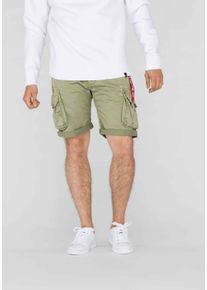 Shorts Alpha Industries "Crew Short", Herren, Gr. 30, Normalgr&ouml;&szlig;en, light olive, Shell: 98% Cotton, 2% Elastan, Hosen Shorts