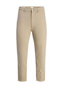 Jack & Jones Chinohose JACK & JONES "JPRCCMARCO JJFRANK CHINO PANT NOOS", Herren, Gr. 32, L&auml;nge 34, grau (plaza taupe), Web, Obermaterial: 92% Baumwolle, 6% Polyester, 2% Elasthan, unifarben, slim fit kn&ouml;chellang, Hosen Chinohose
