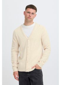 Strickjacke Blend "BHBRANKO CARDIGAN KNIT", Herren, Gr. 3XL, crockery melange, Strick, Obermaterial: 60% Wolle, 40% Nylon, unifarben, regular fit h&uuml;ftbedeckend, V-Ausschnitt, Strickjacken Strickjacke