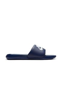 Badesandale Nike Sportswear "VICTORI ONE SLIDE", Herren, Gr. 47,5, blau (navy), Synthetik, kontrastfarbene Details, unifarben, Schuhe Badesandale, Badelatschen