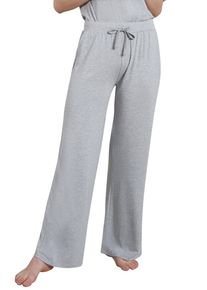 Relaxhose Tom Tailor "Manila", Damen, Gr. 46, N-Gr, grau, Single Jersey, Obermaterial: 95% Viskose, 5% Elasthan, meliert, bequem lang, Hosen Relaxhose, Bindeband, Seitentaschen, breiter Bund, Viskosemix, k&uuml;hlend, bequem