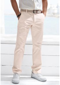 Chinohose John Devin "regular-fit, lange Oxford Hose", Herren, Gr. 38, L&auml;nge 32, beige, Web, Obermaterial: 98% Baumwolle, 2% Elasthan, unifarben, regular fit lang, Hosen Chinohose, aus elastischer Baumwoll-Qualit&auml;t, Topseller