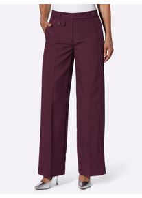 Webhose Classic Basics, Damen, Gr. 46, Normalgr&ouml;&szlig;en, rot (burgund), 100% Polyester, unifarben, Hosen Webhose