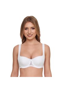 Dirndl-BH SuSa "Wiesn Zauber", Damen, Gr. 75, Cup D, wei&szlig;, Spitze, Obermaterial: 52% Baumwolle, 40% Polyamid, 8% Elasthan, unifarben, bequem, BHs Dirndl-BH, Soft-Cups, Spitze, mit B&uuml;gel, St&auml;bchen in der Seitennaht