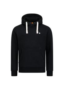 Kapuzensweatshirt DEPROC Active "LinusCMYK II MEN", Herren, Gr. S (48), schwarz, 50% Baumwolle; 50% Polyester, bequem, angesetztes B&uuml;ndchen, Sweatshirts Kapuzensweatshirt, weiche Fleecejacke mit K&auml;ngurutasche