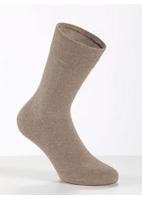 Socken Camano, Damen, Gr. 2/39, beige (sand, meliert), 80% Baumwolle, 17% Polyamid, 3% Elasthan, Socken Socken