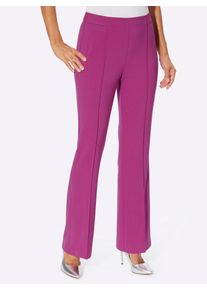 Webhose Lady, Damen, Gr. 46, Normalgr&ouml;&szlig;en, pink (magenta), 63% Polyester, 34% Viskose, 3% Elasthan, unifarben, lang, Hosen Webhose
