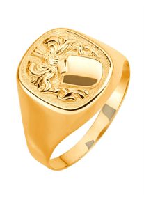 Fingerring Gr. 20, gold (gelbgold 375), Fingerringe, Herren, 20, Gold Metall, Gold, Metall, Fingerring