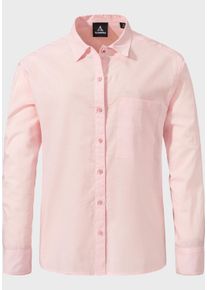 Sch&ouml;ffel Outdoorbluse SCH&Ouml;FFEL "Urban Blouse Style Chanduy WMS", Damen, Gr. 36, rosa (3205, rosa), Oberstoff: 73% Baumwolle 27% Hanf, bequem, V-Ausschnitt, Blusen Outdoorbluse