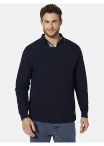 Strickpullover Babista "Pullover NARDON", Herren, Gr. XL, blau (dunkelblau), Obermaterial: 100% Baumwolle CO., Pullover Strickpullover