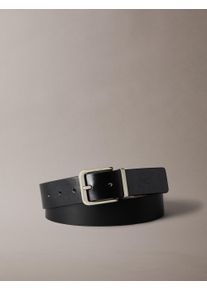 Lederg&uuml;rtel Calvin Klein Jeans "CASUAL PIN BUCKLE 35MM ADJ/REV", Herren, Gr. 85, schwarz (schwarz, delicioso, pewter), Rindsleder, unifarben, G&uuml;rtel Lederg&uuml;rtel