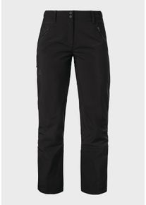 Sch&ouml;ffel Outdoorhose SCH&Ouml;FFEL "Mountain Softshell Pt Style Milagle WMS", Damen, Gr. 46, Normalgr&ouml;&szlig;en, schwarz (9990, schwarz), Oberstoff: Aussenseite: 92% Polyester, 8% Elasthan, Innenseite: 100% Polyester; (Membran: Thermoplastisches Polyurethan); Oberstoff Einsatz: 92% Polyester, 8% Elasthan, Hosen Outdoorhose