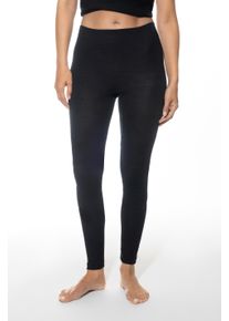 Leggings Mey "Wool Love", Damen, Gr. L/XL, N-Gr, schwarz, Strick, Obermaterial: 70% Schurwolle, 30% Seide, lang, Hosen Leggings, Merinowoll-Anteil, leichter Glanz