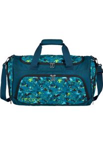 Sporttasche neoxx "Move", M&auml;dchen, Gr. B/H/T: 43cm x 26cm x 24cm, blau (petrol extreme), Polyester, Taschen Sporttasche, teilweise aus recyceltem Material