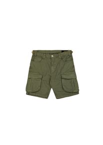 Shorts Alpha Industries "Canvas Cargo Short", Herren, Gr. 36, Normalgr&ouml;&szlig;en, gr&uuml;n (schwarz olive), Obermaterial: 100% Baumwolle, Hosen Shorts