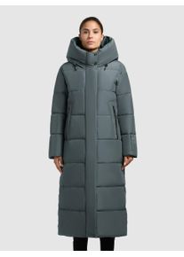 Steppmantel Khujo "SOULANI5 MATT", Damen, Gr. M (38), foam gr&uuml;n, Steppware, Obermaterial: 100% Polyester. Futter: 100% Nylon. Wattierung: 100% Polyester, unifarben, wadenlang, elastischer Bund, M&auml;ntel Steppmantel