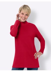 Longshirt Classic Basics "Longshirt", Damen, Gr. 40, rot, 100% Baumwolle, unifarben, Shirts Longshirt
