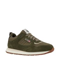 Sneaker K-Swiss "VISTA RUNNER T", Herren, Gr. 41, wei&szlig; (grape leaf, burnt olive, cr&egrave;me brulee, snow wei&szlig;), Leder, Textil, Schuhe Sneaker
