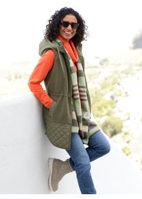 Strickpullover Heine "Pullover", Damen, Gr. 42, orange, 100% Baumwolle, gemustert, mehrfarbig, unifarben, Pullover Strickpullover