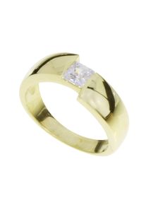 Fingerring OSTSEE-SCHMUCK "- Madlen - Gold 333/000 - Zirkonia" Gr. 60, gold (gold 333, goldfarben, gelb), Fingerringe, Damen, 60, Fingerring