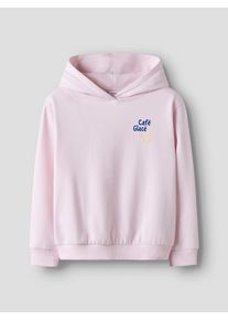 Sweatshirt name it "NKFOFINA LS NREG WH SWE BRU PB", M&auml;dchen, Gr. 134/140, pink (cradle pink), Sweatware, Obermaterial: 60% Baumwolle, 40% Polyester, bedruckt, regular fit normal, Rundhals, Rippb&uuml;ndchen, Sweatshirts Sweatshirt