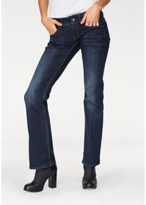 G-Star Raw Bootcut-Jeans G-STAR "Midge Saddle Bootcut", Damen, Gr. 32, L&auml;nge 32, blau (schwarz aged, neutro stretch denim), Denim/Jeans, Obermaterial: 92% Baumwolle, 7% Polyester, 1% Elasthan, bootcut fit lang, Jeans Bootcut-Jeans
