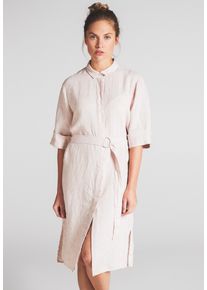 Blusenkleid Eterna "LOOSE FIT", Damen, Gr. 48, Normalgr&ouml;&szlig;en, sand, 100% Leinen, normal, Kleider Blusenkleid
